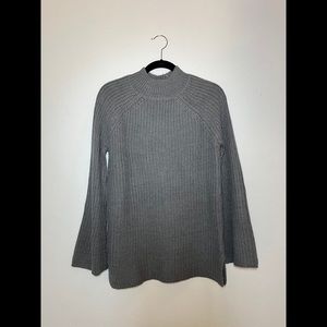 Pink Rose • Gray Sweater